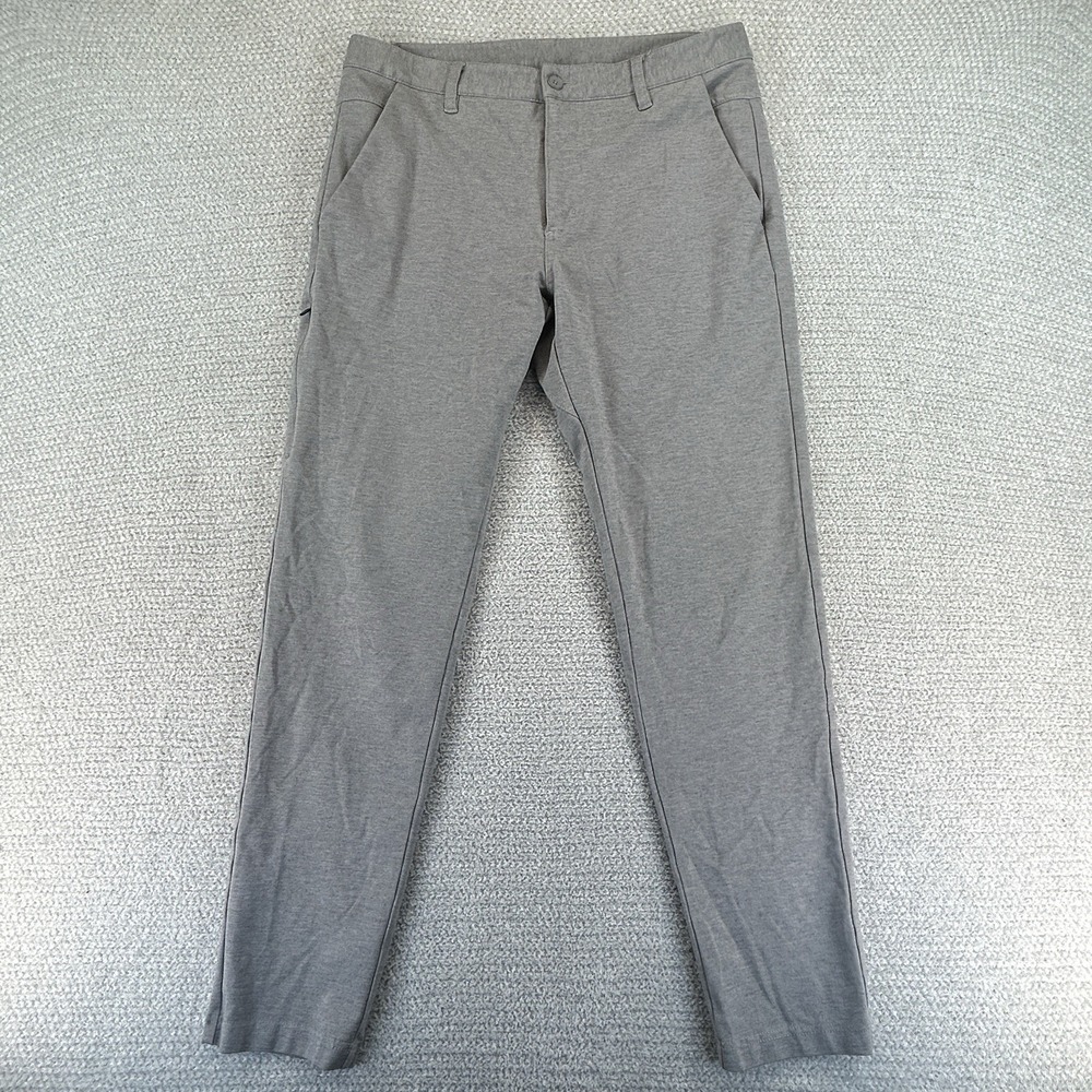 BYLT Everyday Pant 2.0 Mens Large 34x30 Gray Slim Performance Tech Stretch Taper